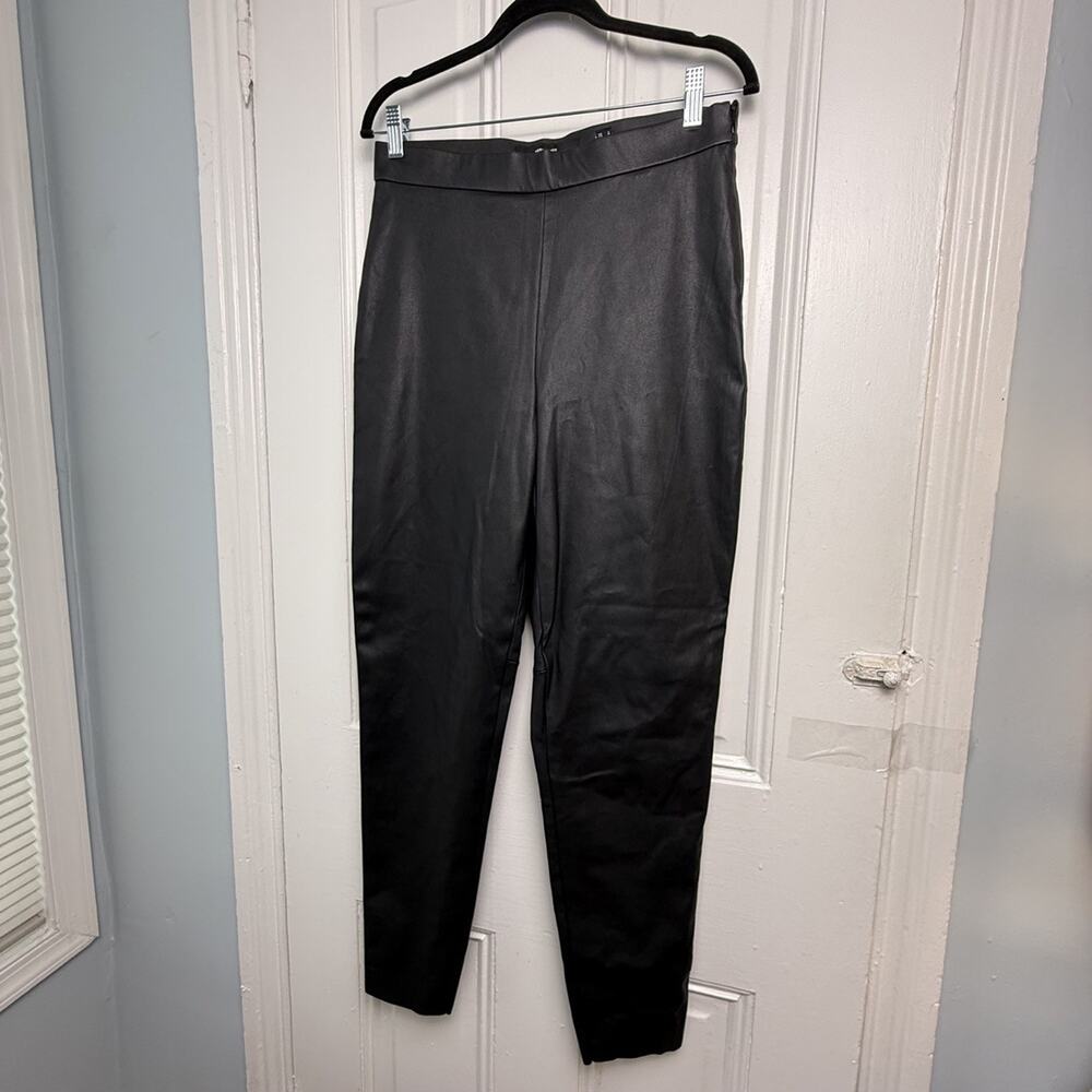 VERO MODA Faux Leather Legging Pants Women's Size Large Black Fall Winter